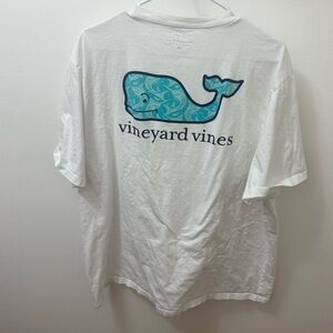 Vineyard Vines "Tarpon Sketch Whale Fill" graphic tee size XXL